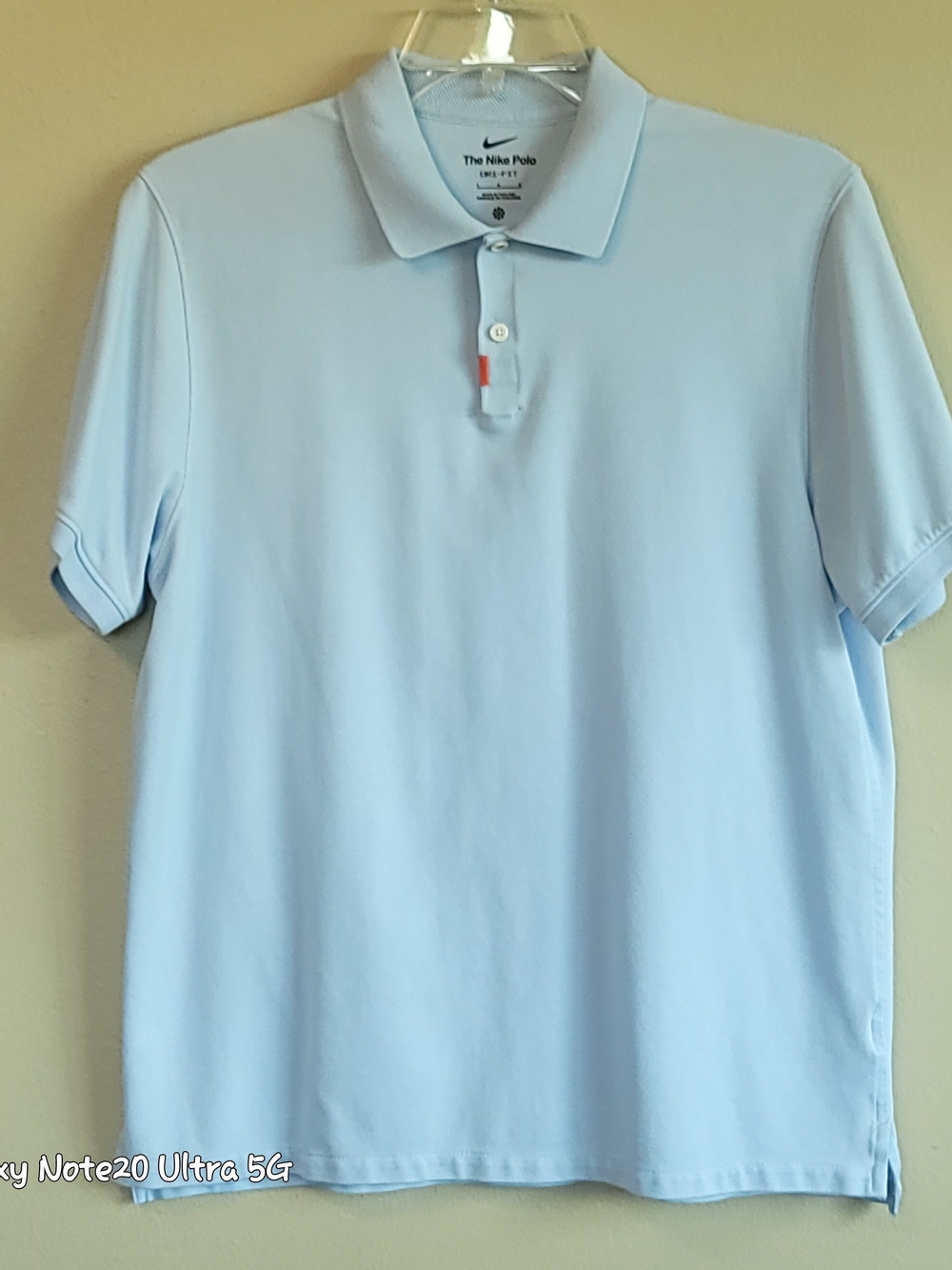 The Nike Polo Mens L Light Blue Dri-FIT Piqué Short Sleeve Golf Shirt DB3263-407